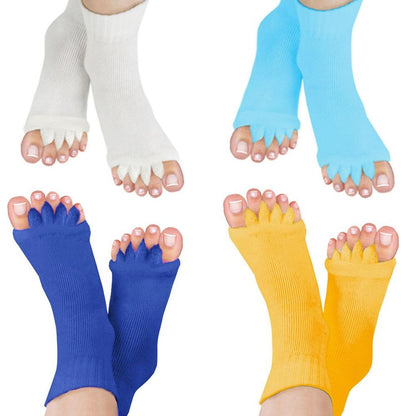 Pair of Foot Alignment Socks Choice of Colour to Relieve Foot Pain, Blue